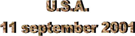 U.S.A.
11 september 2001